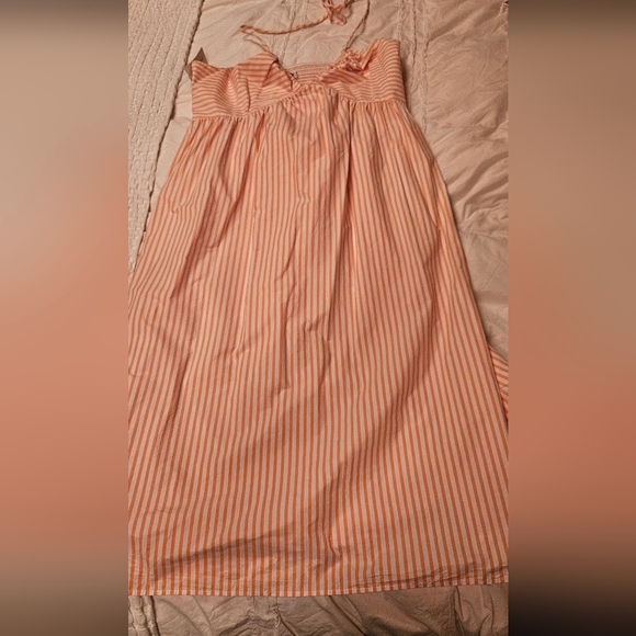 Striped Orange and White Sundress Xxl - Picture 1 of 4